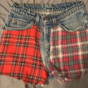 High waisted Vintage DIY Levi shorts